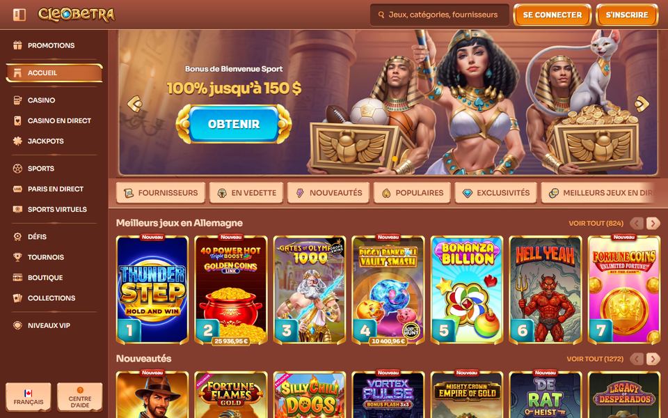 Cleobetra Casino — lobby